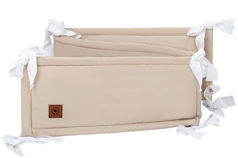 Ochraniacz do łóżeczka 30x180 kremowa bawełna Premium