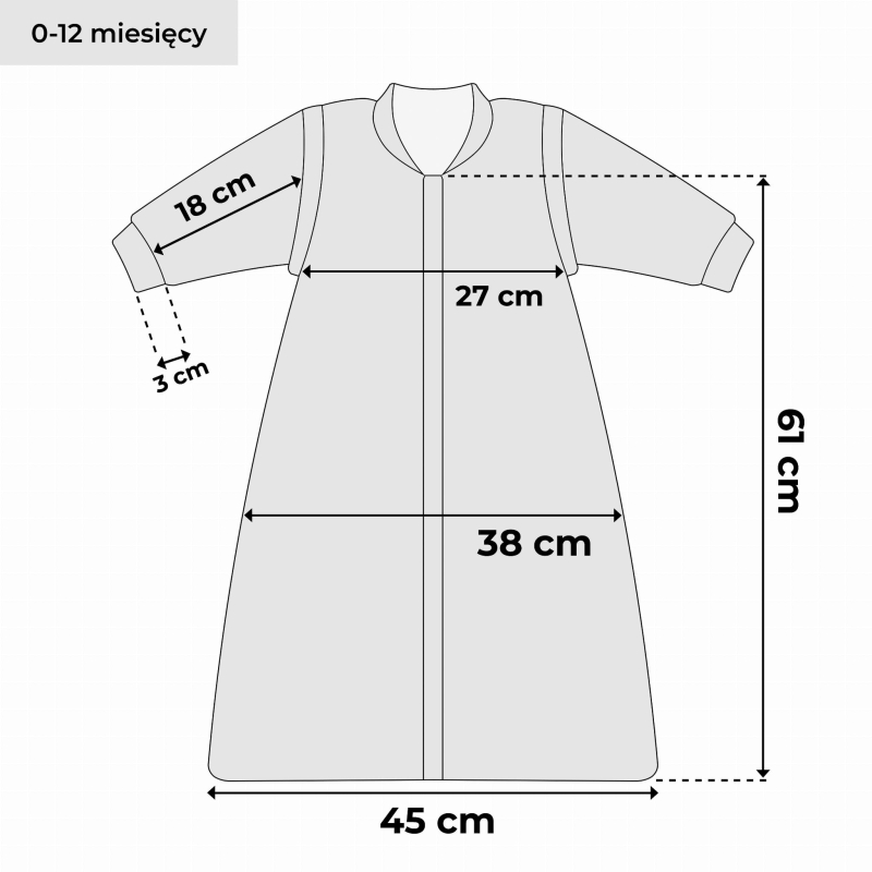 Śpiworek do spania od 0 do 1 lat różowy wafelek 