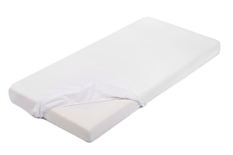 Prześcieradło do łóżeczka białe 60x120