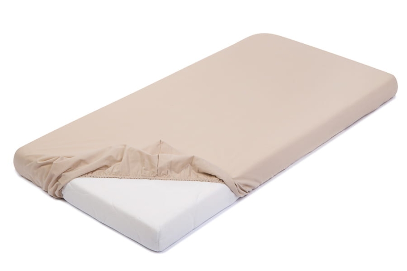 Prześcieradło do łóżeczka kremowe 80x160