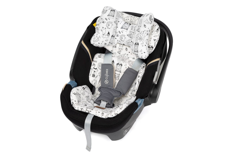 Wkładka do fotelika MEMORY- skandynawskie biało czarne wzory