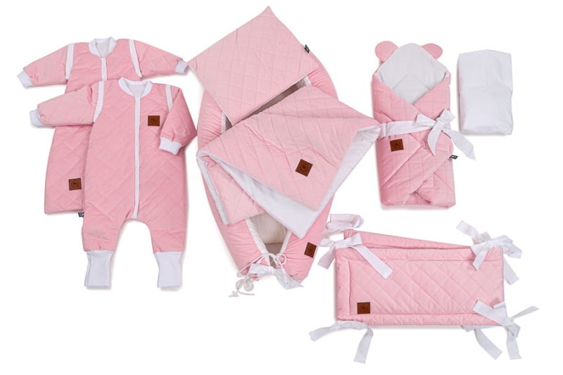 Śpiworek do spania od 1 do 2,5 lat z nóżkami różowy velvet