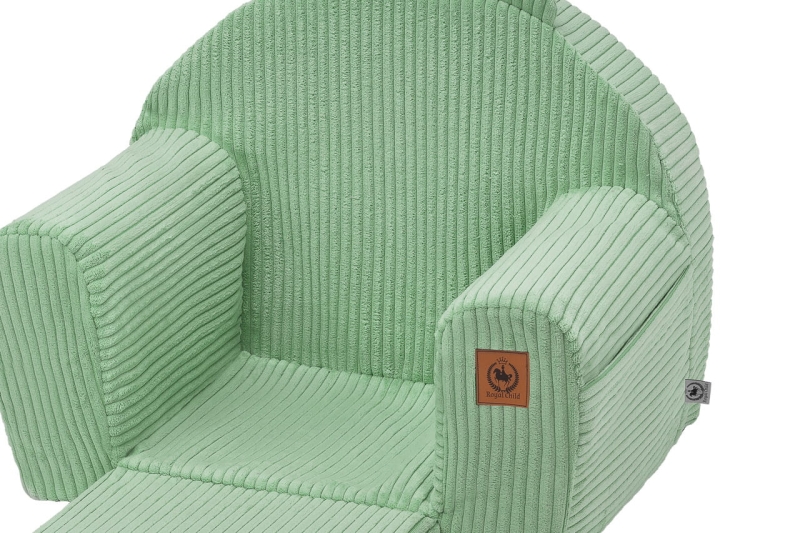 Fotelik rozkładany dla dziecka khaki sztruks