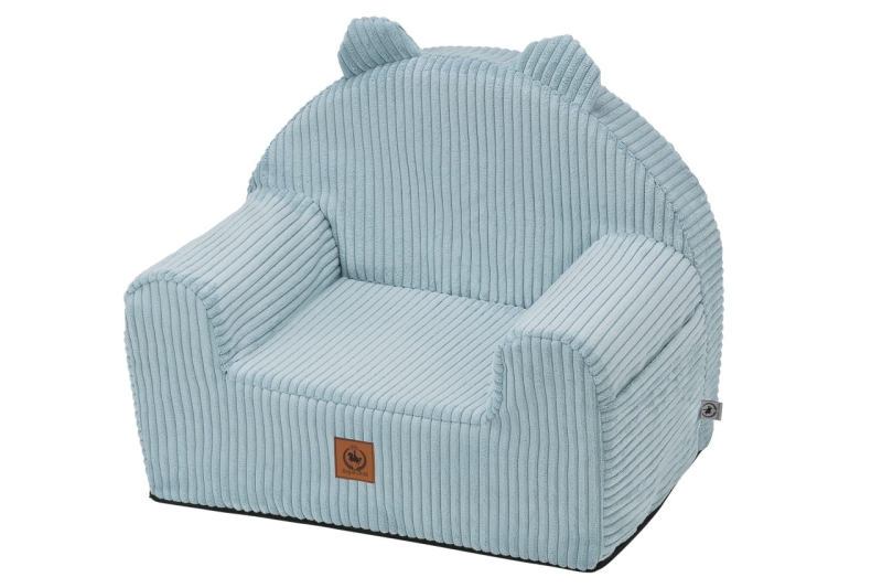 Fotelik dla dziecka baby blue sztruks