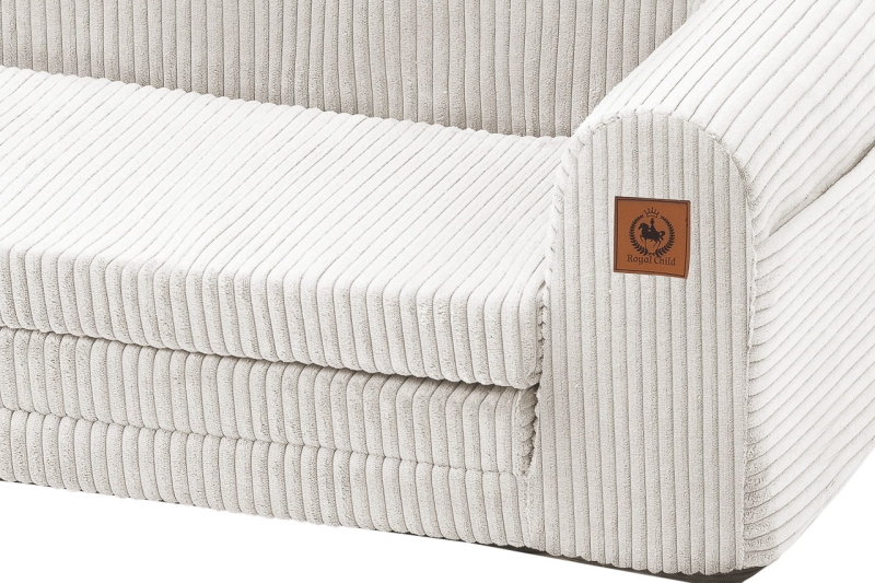 Sofa rozkładana dla dziecka kremowy sztruks