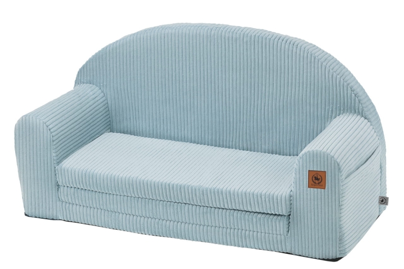 Sofa rozkładana dla dziecka baby blue sztruks