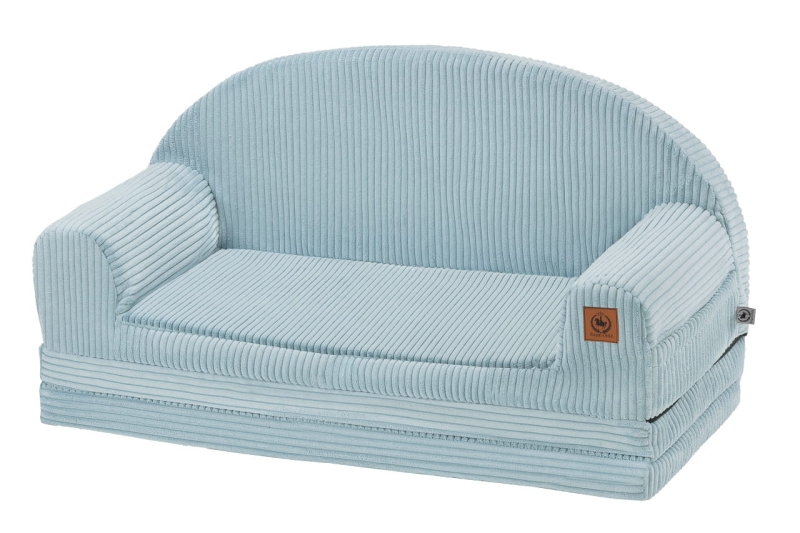 Sofa rozkładana dla dziecka XXL baby blue sztruks