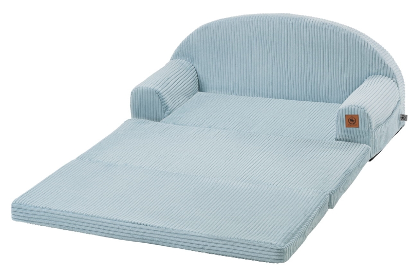 Sofa rozkładana dla dziecka XXL baby blue sztruks
