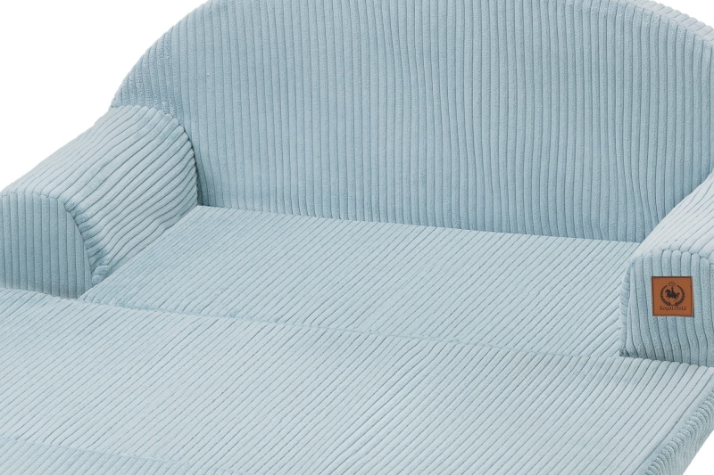Sofa rozkładana dla dziecka XXL baby blue sztruks