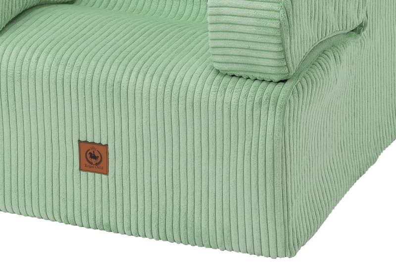 Fotel dla dziecka XXL khaki sztruks