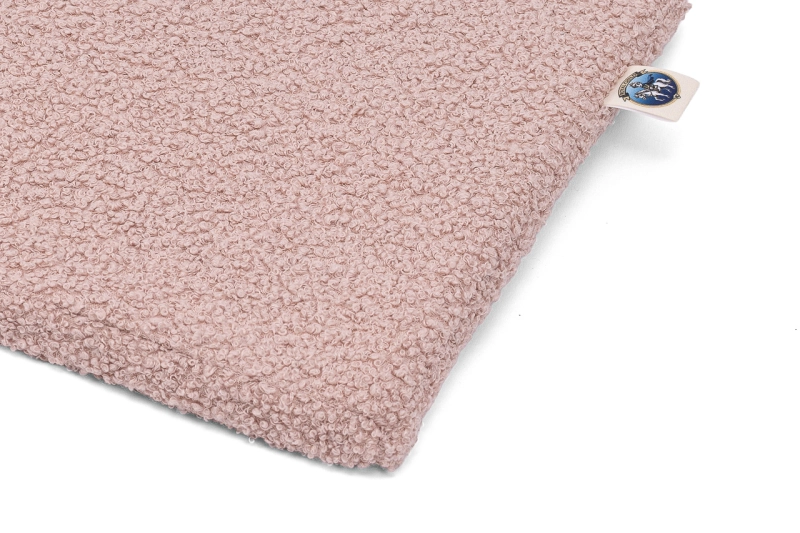 Podkładka podwyższająca do fotelika różowy baranek | BOUCLE