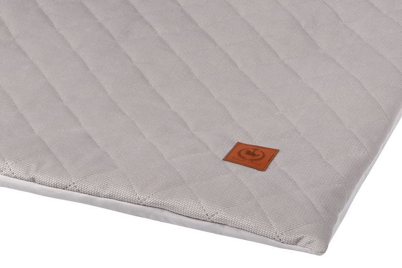 Koc z poduszką szary velvet soft