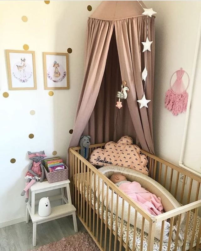 Kokon niemowlęcy kremowe wzory BAWEŁNA PREMIUM