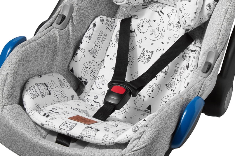 Wkładka do fotelika MEMORY- skandynawskie biało czarne wzory