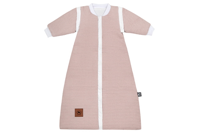 Śpiworek do spania od 0 do 1 lat różowy wafelek 